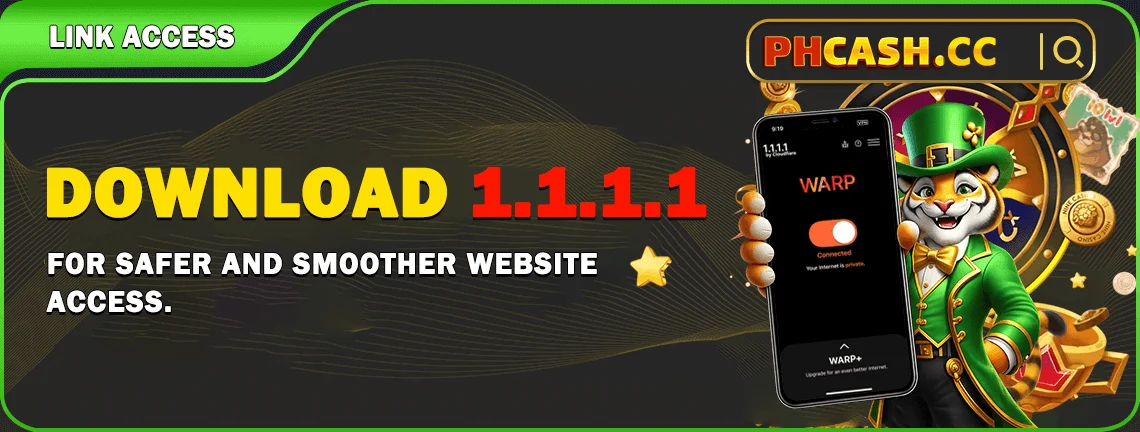 PHCASH access guide — 1.1.1.1 app and official links