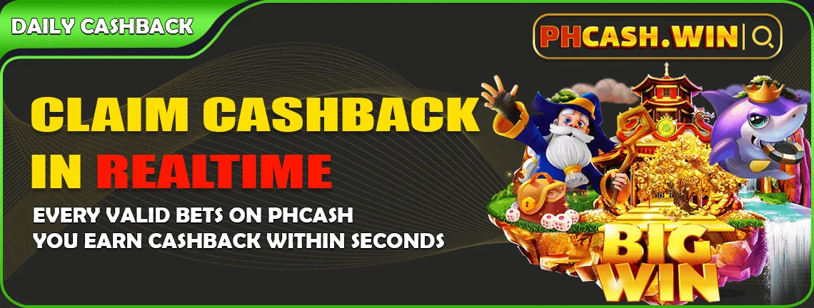 PHCASH real-time bet cashback — claim instantly or auto-sent at 4:00 AM