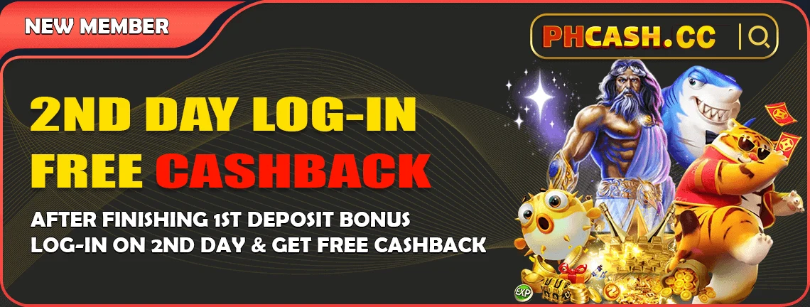 PHCASH 2nd day free cashback up to ₱999,999