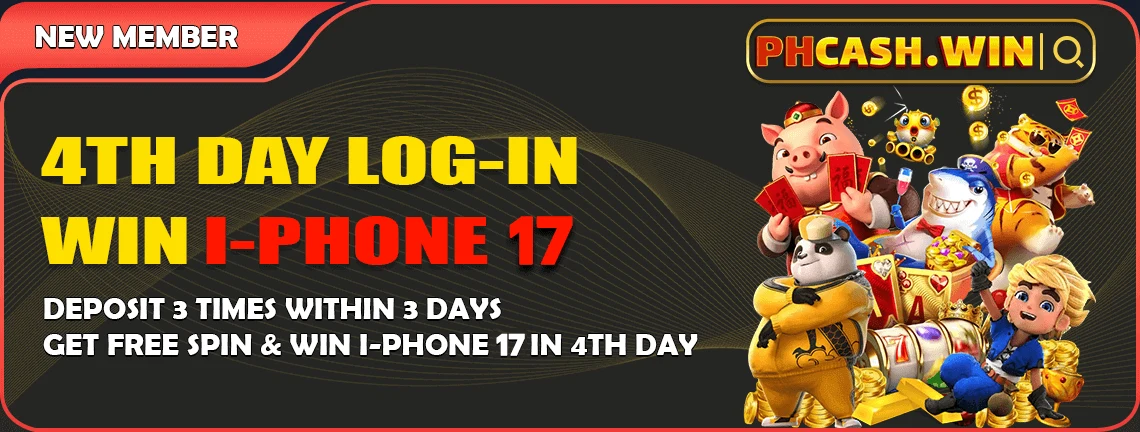 PHCASH 4th day free spin — win iPhone 17 Pro Max